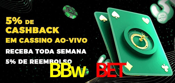 Promoções do cassino ao Vivo BBw Bet